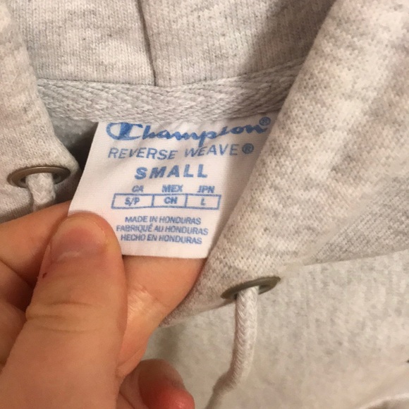 Heathered grey champion hoodie amazing condition - Picture 2 of 2